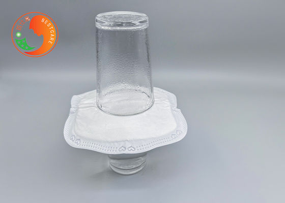 6 Layers Disposable Breast Pad Cellulose White Decorative Border Print LOGO