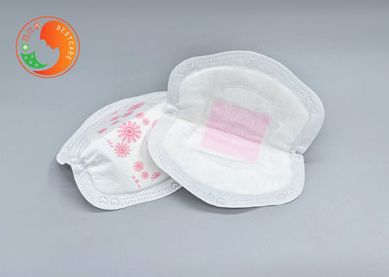 Pink Inner Core Disposable Nursing Pads Anti Bacteria Fast Absorbing Breast Milk