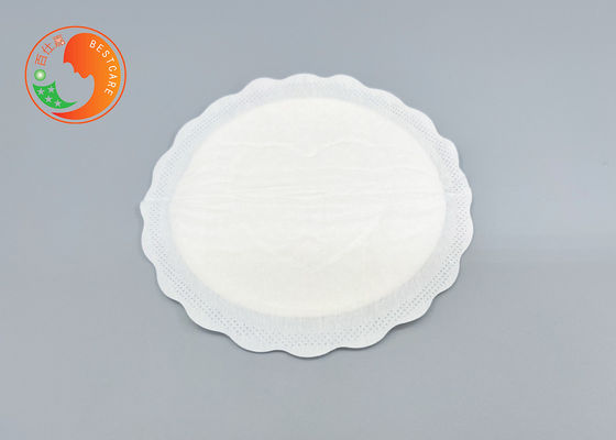 Oval Shape Round Disposable Nursing Pads Flat Type 120mm Size With Strips