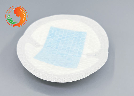 Blue Core Disposable Contoured Breast Pads Organic Material Speedly Spread Liquid