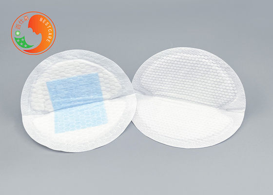 Blue Core Disposable Contoured Breast Pads Organic Material Speedly Spread Liquid