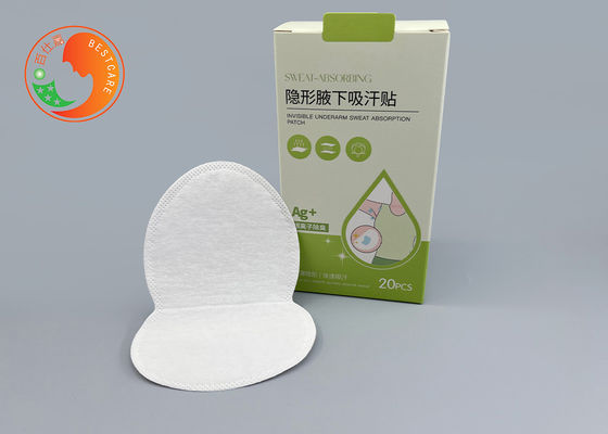 Anti Irritation Disposable Underarm Sweat Pads 120mm Wearable Odor Neutralizing