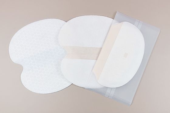 Hygienic Disposable Sweat Shields Non Woven Fabric For Travelling Office Sports Pads