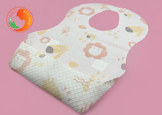Sanitary Disposable Baby Bibs Non Reusable Sleeveless Custom Disposable Bibs