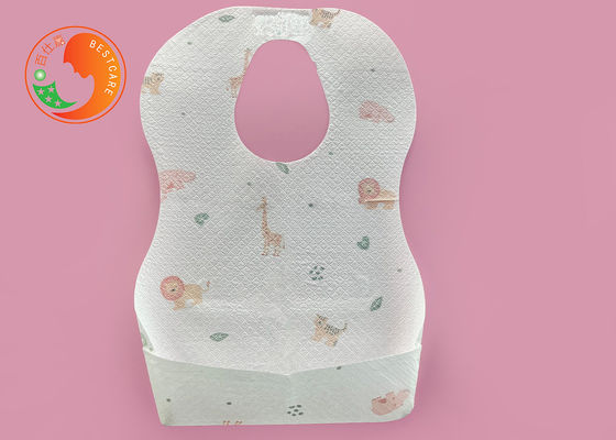 Customize Disposable Toddlers Feeding Bibs Dribble Assorted Colors Restaurant