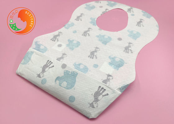 Eating Disposable Baby Bibs ECO Friendly Neck Adjustable Non Washable Bibs Disposable