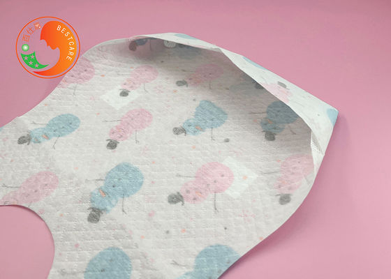Pattern Printing Disposable Baby Bibs Non Woven Fabric Disposable Bibs