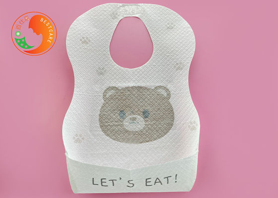 Feeding Food Disposable Baby Bibs Cartoon Waterproof Food Catcher Bibs
