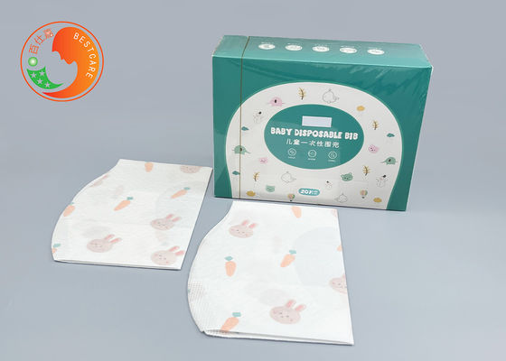 Discreet Disposable Custom Disposable Bibs Sterile Easy Removal With Catch Pocket Dry