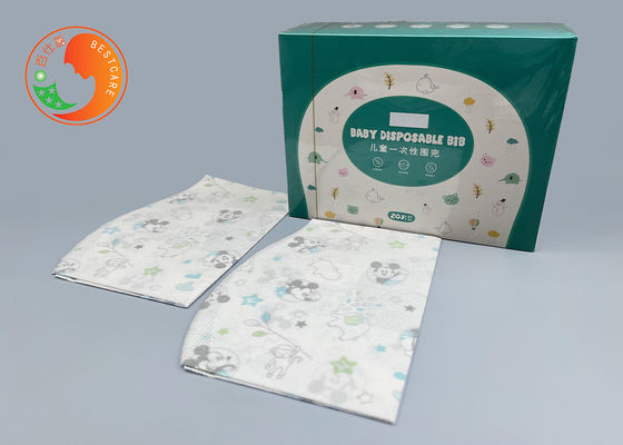 Comfortable Disposable Baby Bibs Hygienic Fluoresce Free Baby Bibs