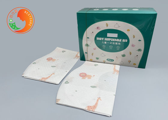 Customize Disposable Toddlers Feeding Bibs Dribble Assorted Colors Restaurant