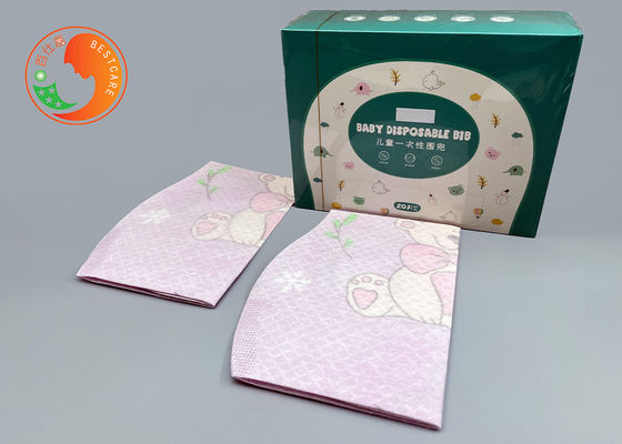 Leak Proof Disposable Baby Bibs Organic Cotton Food Grade Custom Disposable Bibs