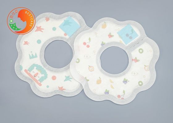 Circular Fancy Disposable Absorbent Dribble Bibs SAP Kids Teething Stay Dry