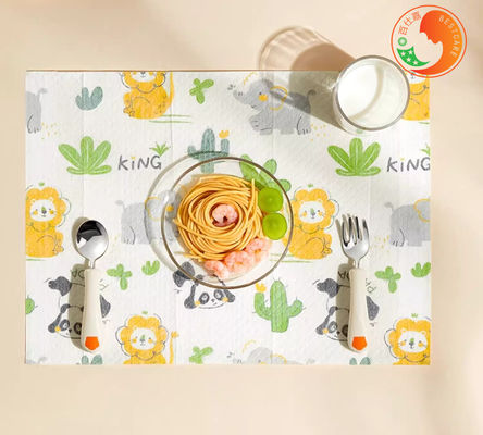 Hygienic Disposable Placemats Child Food Grade Breakfast Disposable Food Mat