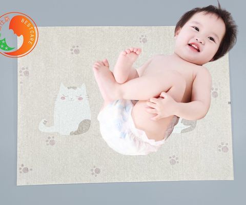 Comfortable Disposable Baby Changing Mats Eco Friendly Disposable Diaper Mat