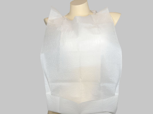 Disposable Paper Bibs For Adults Single Use Sanitary Portable Adjustable Neck