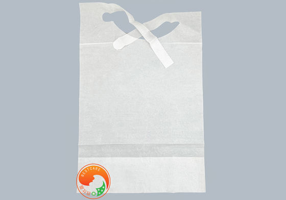 Light Weight Disposable Patient Bibs Stain Resistant Custom Disposable Bibs