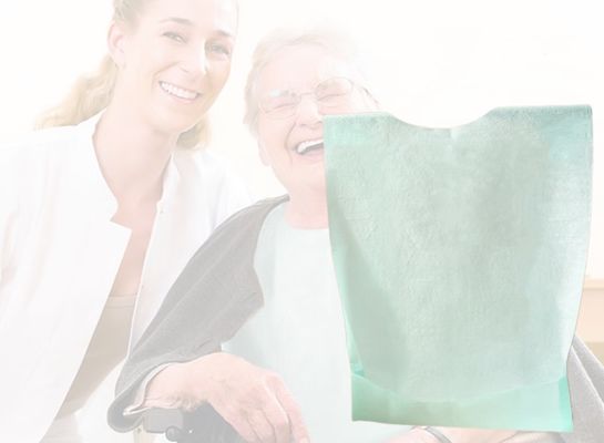 Incontinence Disposable Adult Bibs Dentist Hygienic Disposable Medical Bibs