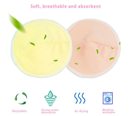 Leakproof Reusable Nipple Pads Milk Spot Spill Pregnant Lactation Soft 3D Contoured OEM