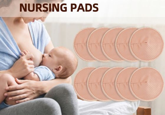 Silicone Dots Washable Breast Pads Bowl Shape Anti Slip Reusable Nursing Pads