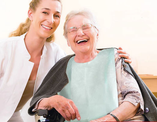 Large Size Coverage Disposable Adult Bibs Elder Paper Anti Stain Customizable