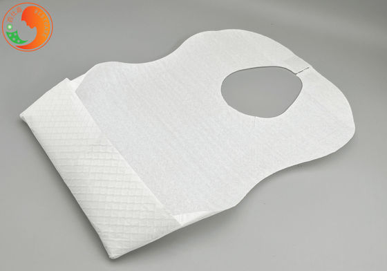 Biodegradable Disposable Baby Feeding Bibs Soft Tissue With Position Sticker OEM Cartoon