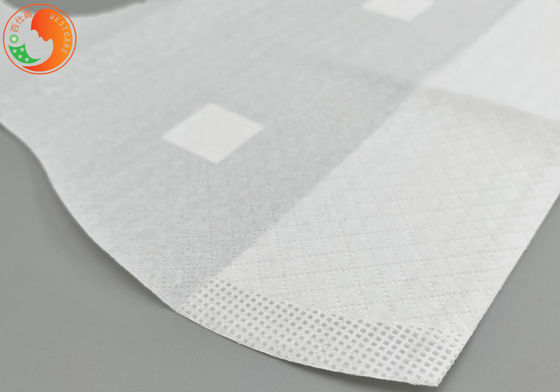 Biodegradable Disposable Baby Feeding Bibs Soft Tissue With Position Sticker OEM Cartoon