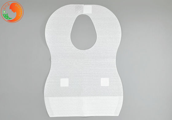 Biodegradable Disposable Baby Feeding Bibs Soft Tissue With Position Sticker OEM Cartoon