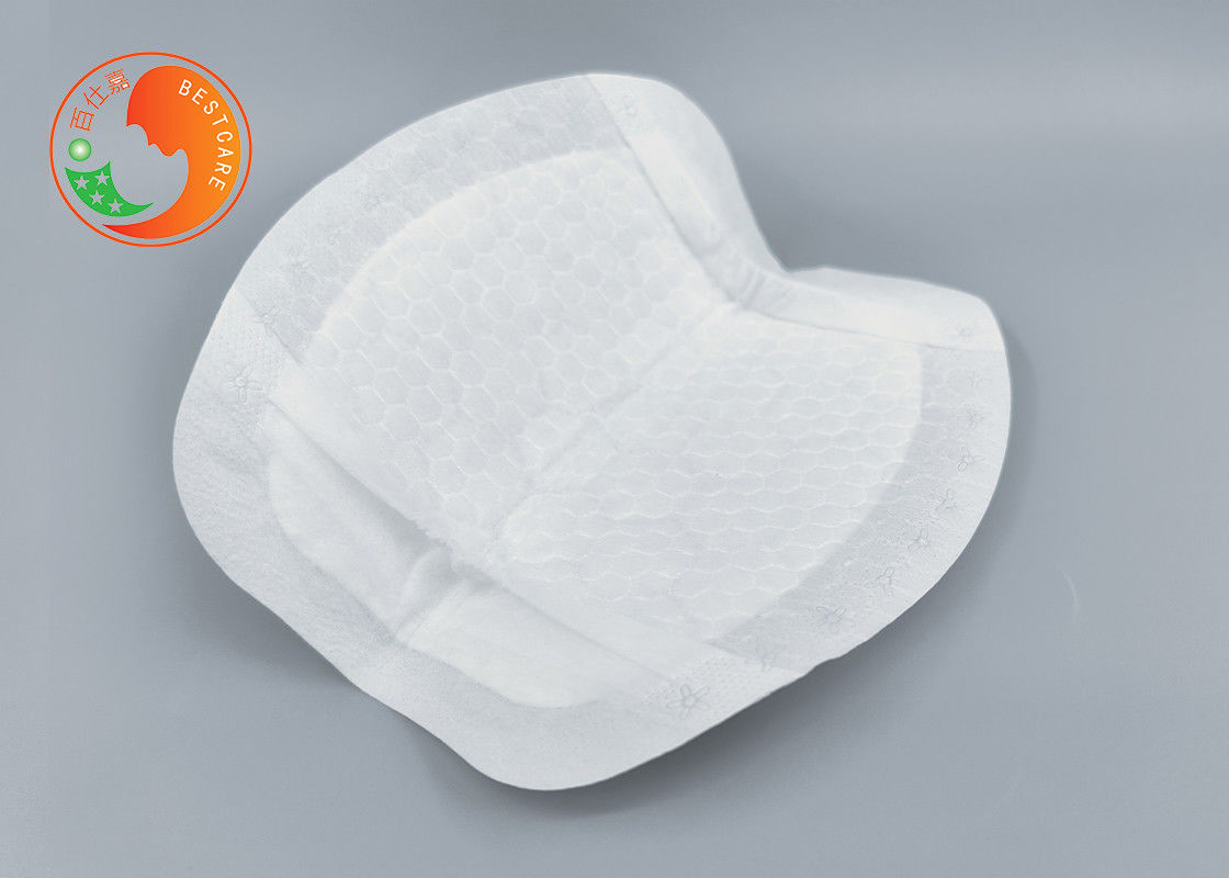 Anti Overflow Disposable Breast Feeding Pads With Side Leak Guard 3D Honeycomb Layer