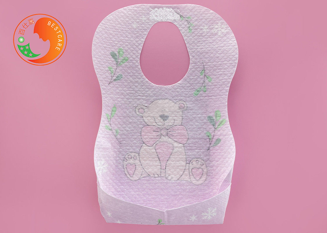 Leak Proof Disposable Baby Bibs Organic Cotton Food Grade Custom Disposable Bibs