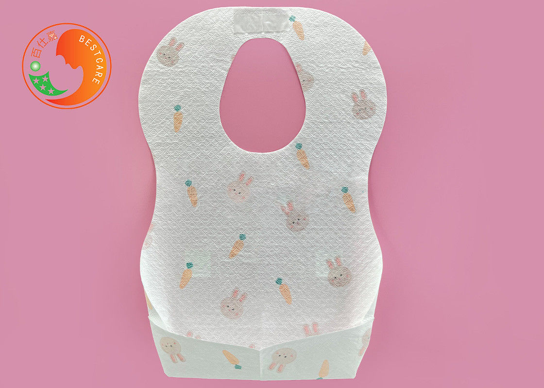 Discreet Disposable Custom Disposable Bibs Sterile Easy Removal With Catch Pocket Dry