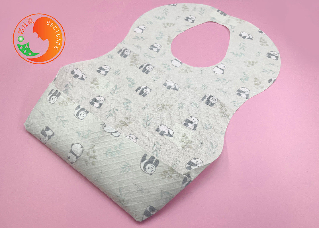 BPS BPA Free Custom Disposable Bibs Soft Care Dryness Sensitive Skin Anti Slip