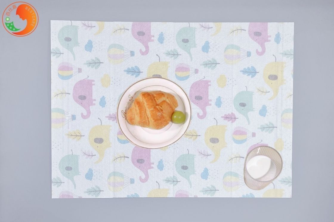 Dinner Disposable Paper Placemats Mess Free Anti Skidding Easy Clean Up