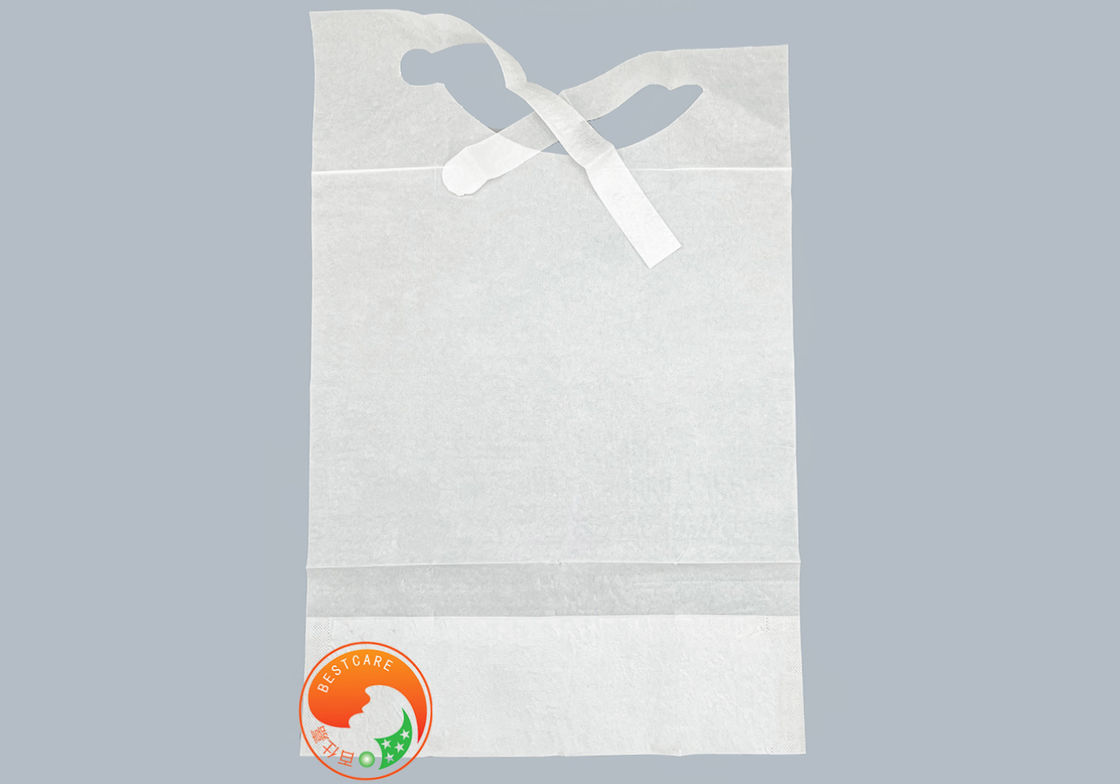 Light Weight Disposable Patient Bibs Stain Resistant Custom Disposable Bibs