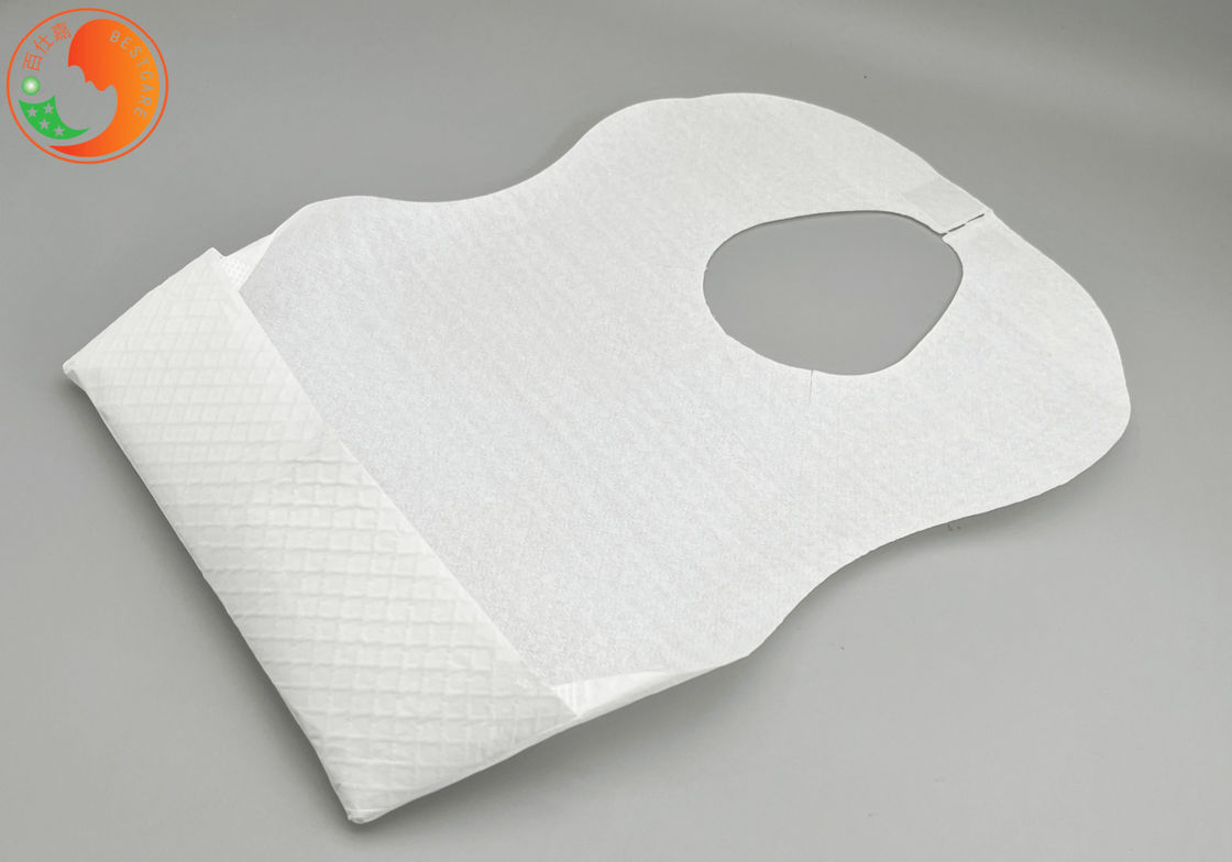 Biodegradable Disposable Baby Feeding Bibs Soft Tissue With Position Sticker OEM Cartoon